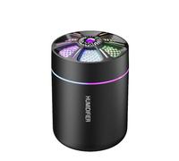 Fangxuee 180ML Mini Air Humidifier USB Personal Desktop Humidifier Essential Oil Purifier Aromatherapy Mist Maker Lights forCar Home Bedroom A