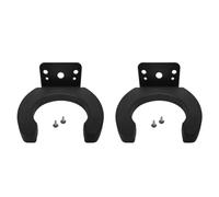 Fangxuee 2 Pcs Universal Wireless Microphone Hook Holder Microphone Hook Holder Clamp Brackets Wall Mounted