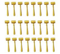 Fangxuee 24 PCS Judge Gavel Prop Mini Wood Hammers Mallets Justice Costume Accessories for Auction Sale Courtroom Favors