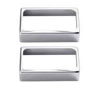 Fangxuee 2PCS Humbucker Pickup Covers 70 * 39MM O Shape Brass/Lid/Shell/Top for Electric Guitar/Metal Guitar Chrome