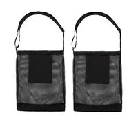 Fangxuee 2PCS Mushroom Hunting Net Bag Harvest Mushroom Basket Collection Bag Large Capacity Mesh Garden Fruit Picking Bag Black