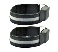Fangxuee 2pcs Night Running Arm Line LED Outdoor Sports USB Rechargeable Wristband Safety Leg Warning Wristband Black