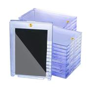 Fangxuee 30 Pack Magnetic Card Holder 35pt,Card Protectors Card Sleeves Display Case for Baseball Card Sports Cards Trading Cards