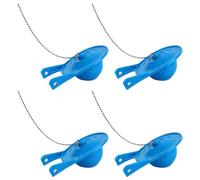Fangxuee 4Pack Toilet Flapper Replacement,3Inch Flapper Replacement Water Conserving with Stainless Chain, Easy to Install