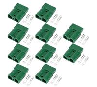 Fangxuee 50A High Current Connector for Electric Vehicle Batteries, UPS, Solar Cables, New Energy Plugs Green
