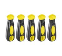 Fangxuee 5pcs File Handle 4.25 Inch Round and Rectangular Hole Ergonomic Handles for 14inch Metal Files