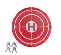 Fangxuee 60CM Foldable Drone Landing Pads Portable Landing Platfrom Waterproof Stain-Proof for Drone Universal Red