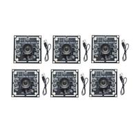 Fangxuee 6PCS 100 Degree Camera Module 1MP OV9732 1280x720 30fps USB Camera Module Drive Free for WinXP/7/8/10 with 60cm Cable