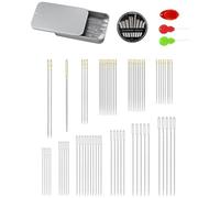 Fangxuee 70 PCS Hand Sewing Needles Set, Quilting Needles Embroidery Needles & Large Eye Needles for Hand Sewing