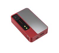 Fangxuee 8X Zoom Portable CCD Card Camera Vlogging Travel Selfie Camera Kids Gift CCD Card Camera Red