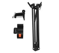 Fangxuee Adjustable Microphone Suspension Boom Scissor Arm Stand for Voice Recording,Mic Stand for Broadcasting Aluminum Alloy