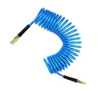 Fangxuee Air Hose,1/4 in X 25 Ft Air Compressor Hose with Bend Restrictor,1/4inch Industrial Quick Coupler & Plug