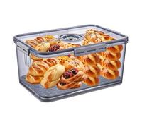 Fangxuee Airtight Bread Box with Lid, 10L Capacity for Kitchen Counter, Loaf Storage Container Featuring Time Recording Feature Keeper
