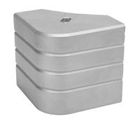 Fangxuee Aluminum for Bunk Roof Fishing RV for Pontoon Boat Parts 90 Degree Rounded Dock Guards Corner Guards