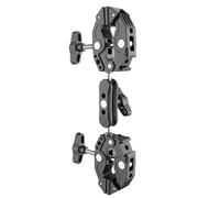 Fangxuee Articulating Magic Arm Clip Super Clamp Dual-Head 360° Rotation for Umbrella Monitor LED Light Action Camera Mounting Bracket