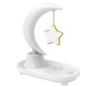 Fangxuee Bluetooth Speaker Led Bedside Atmosphere Lamp Mobile Phone Wireless Charging Smart Gift Valentine,Stars