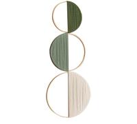 Fangxuee Bohemian Tapestry Wall Hanging Wall Decor Modern Farmhouse Apartment Decor Geometric Wooden Room Decor Green