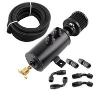 Fangxuee Car Modification Universal Oil Cold Pipe 10AN Oil Catch Can Oil Breather Filter Hose Kit