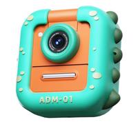 Fangxuee Child 1080P Mini Camera for Kids Instant Thermal Printing Digital Camera MP3 32G Memory Card Video Recording Green