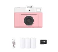 Fangxuee Children Camera Instant Print Kids Digital Thermal Print Camera Instant Photo Printing Camera Toys Gifts Boy and Girl A