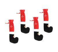 Fangxuee Christmas Furniture Socks Chair Leg Cover Floor Protectors Xmas Feet Sleeve Decor Santa Table Leg Chair Foot Covers