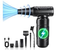 Fangxuee Compressed Air Duster, 180000RPM High-Speed 3 Gear Electric Air Duster, Cordless Air Blower Portable Jet Dry Blower