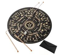 Fangxuee Copper Daoist Rod-2 Pieces of Divining Rod+Taoist Pendulum+Divining Mat-for Diving Water, Treasure, Burial Objects, Etc.