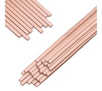 Fangxuee Copper Phosphor Solder Brazing Rods 15% Silver BCuP-5 Industry Grade Welding Sticks 0.050" X1/8" X10" 40pcs