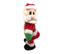 Fangxuee Dancing Santa Claus Musical Electric Singing Dancing Santa Clause Hip Shake Figure Twisted Hip Toys Xmas New Year Gift