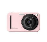Fangxuee Digital Camera, Autofocus 48MP AF 4K Camera for Kids with 16X Zoom Anti Shake for Teens Kids Pink
