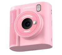 Fangxuee Digital Printer 2 Inch Screen Print Camera High Clear Inkless Thermal Printer with Paper, 32G Card Gift for Child Pink