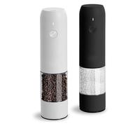 Fangxuee Electric Salt and Pepper Grinder Set Automatic Salt and Pepper Grinder Set Rechargeable One-Hand Operation for Kitchen