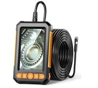Fangxuee Endoscope Camera 4.3 "Dual Lens HD 1080P Car Inspection Borescope IP67 Waterproof Sewer Camera with LED B
