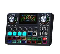 Fangxuee F668 Electronic Tone Sound Card F668 Live Sound Card Sound Card for Live Streaming Recording