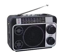 Fangxuee FM AM SW Radio Solar Charging Radios Receiver Wireless Bluetooth Speaker with LED Flashlight Support TF Card USB