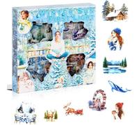 Fangxuee for Scrapbooking Supplies 428Pcs Summer Scrapbook Stickers, 100 Sheets Transparent PET Scenery Journal Stickers Winter