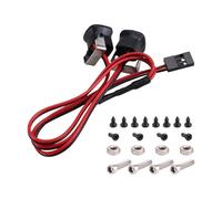 Fangxuee Front Front LED Lights Spotlight Parts for 1/10 RC Crawler Axial SCX10 90046 TRX4 TRX6 Redcat Gen8 2LED Blue Light