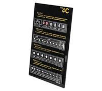 Fangxuee Grading Board 4C Display Board Jewelry Tool Identification Tool Teaching Prop for Education Classification,B