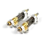 Fangxuee Guitar Tremolo Stoppe Stabilizer Aluminum Brass Tremolo Stopper Stabilizing Device Kit Bridge Tremolo Bridge Systems