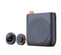 Fangxuee J98 Wireless Voice Amplifier with Lavalier Mic, Clip-on Bluetooth Speaker with Charging Case for Teaching & Streaming