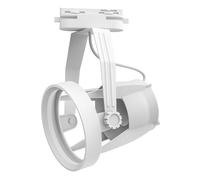 Fangxuee Lamp Bases Track Light Bracket Adjustable E27 PAR30 Spotlight Track Light Bracket for Commercial and Home Use White