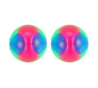 Fangxuee Light Up Dog Balls Flashing Elastic Ball Glow in the Dark Interactive Pet Toys for Puppy, Cats, Dogs 2 Inch (2x Balls)