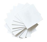 Fangxuee Magic Foam Texture Paper - 4x4Inch White Cellulose Cards, DIY Art Craft Supplies for Acrylics Painting, 10 Sheets