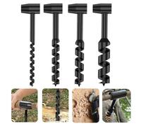 Fangxuee Manual Hole Maker Wrench Core Auger Drill Bits Outdoor Camping Woodworking Survival Punch Tool 10/16/19/25mm