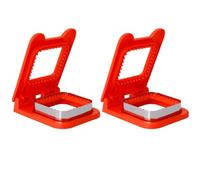 Fangxuee Metal Sandwich Cutter Sealer Square Sandwich Cutter Kids Lunch Box Bento Box Red