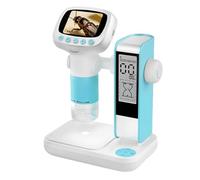 Fangxuee Microscope 2 Inch IPS Screen 1080P HD Portable Handheld Magnifying Glass for Kids for Scientific Experiment