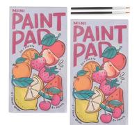 Fangxuee Mini Coloring Notebook Multi Functional Watercolor Paint Graffiti Art Notebook Home Travel Children Convenient Drawing