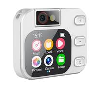 Fangxuee Mini Digital Camera MP3 Player 2.01 Inch Touch Screen Type-C Take Pictures Video Recording E-Book Reading