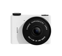 Fangxuee Mini Digital Video Camera Mini Video Cam Dual Camera Mini Digtal Camera withIPS Screen Retro Kids Camcorder White