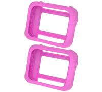 Fangxuee Multicolor Diving Silicone Computer Watch Protective Cover Dust Cover Anti-Scratch & Anti-Fall Shell Pink